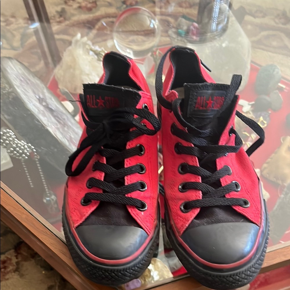 Red and Black Sneakers